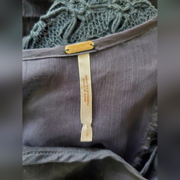 🌷Free People Lonesome Dove Dress In Black - Picture 10 of 10